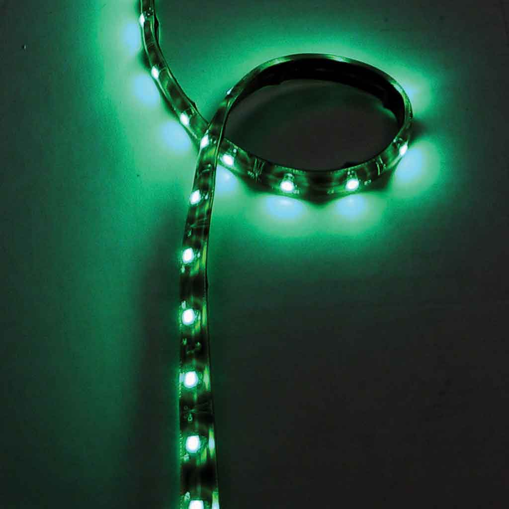 16′ Clear Green Flexible LED Roll – 18 Diodes Per Foot