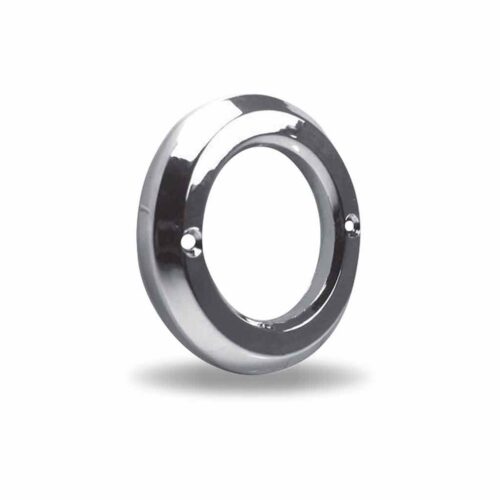 2″ Round Light Bezel – Screw On | Chrome ABS Plastic