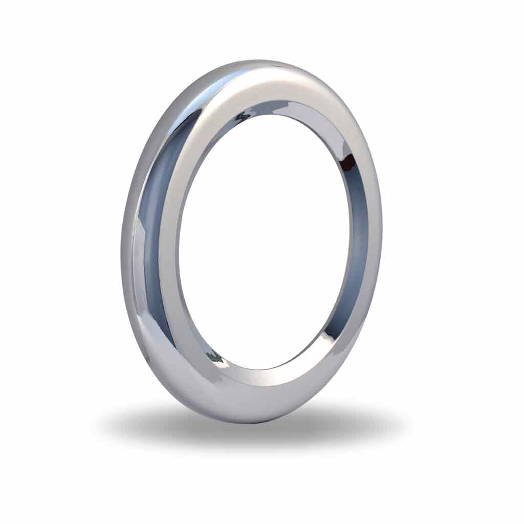 4″ Round Light Bezel – Twist On | Chrome ABS Plastic
