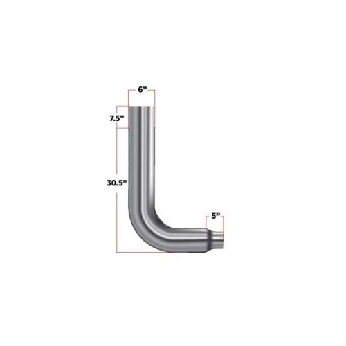 90° Elbow – 6″ Reduced to 5″ Diameter
