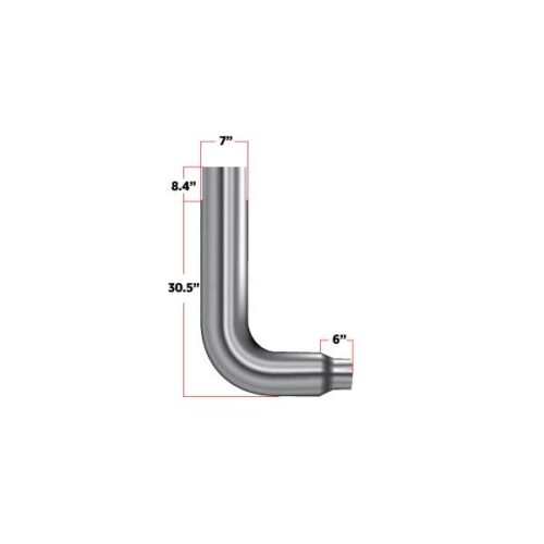 90° Elbow – 7″ Reduced to 5″ Diameter