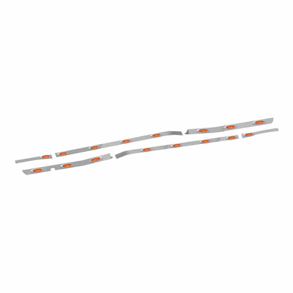 FTL. CASCADIA Evolution Cab, 72″ Sleeper with Extension Kit – 1 Block Heater | G4 LEDs (Amber Lens)