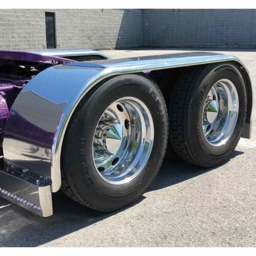 142″ ‘The Boss’ Smooth Straight Drop full Fenders – 14 Gauge | 430 Stainless Steel