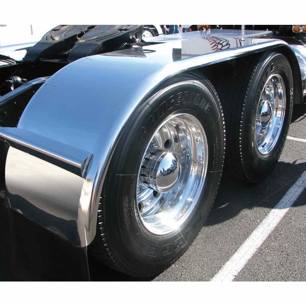 132″ Smooth Full Fenders – 14 Gauge | 430 Stainless Steel