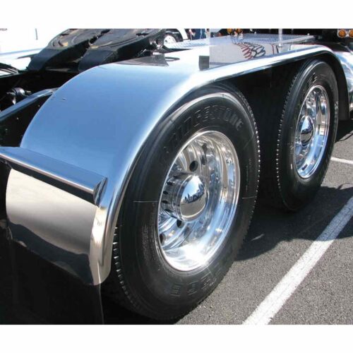 132″ Smooth Full Fenders – 16 Gauge | 430 Stainless Steel