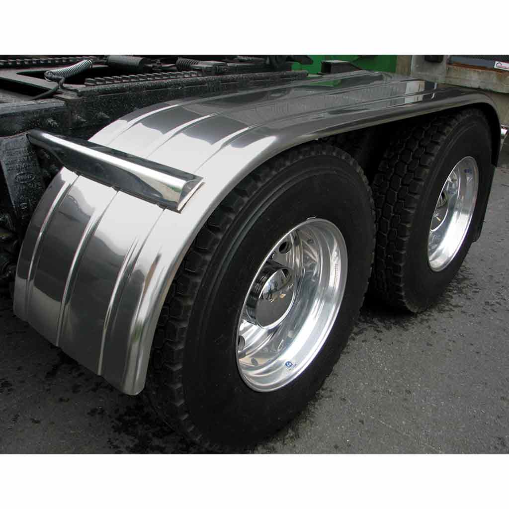 120″ 3 Ribbed Full Fenders – 16 Gauge | 430 Stainless Steel