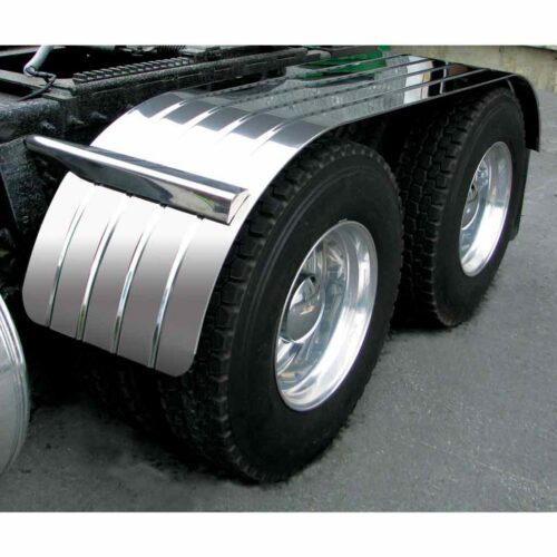 120″ 4 Ribbed Full Fenders – 16 Gauge | 430 Stainless Steel