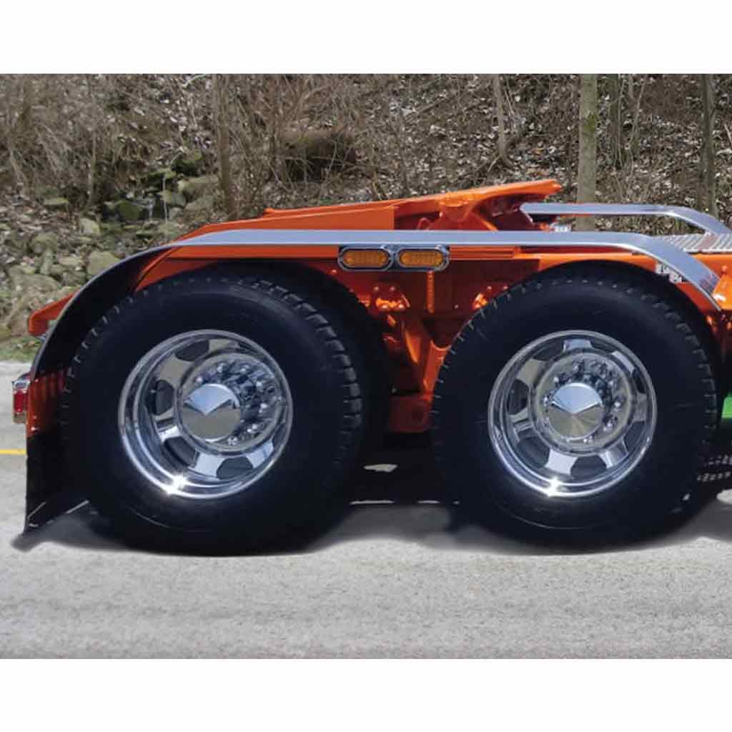 116″ 4 Ribbed Full Fenders – 16 Gauge | 430 Stainless Steel