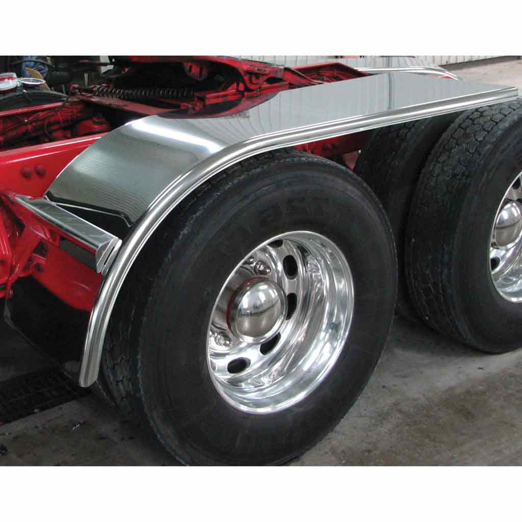 80″ Smooth Half Fenders with Flange – 16 Gauge | 430 Stainless Steel