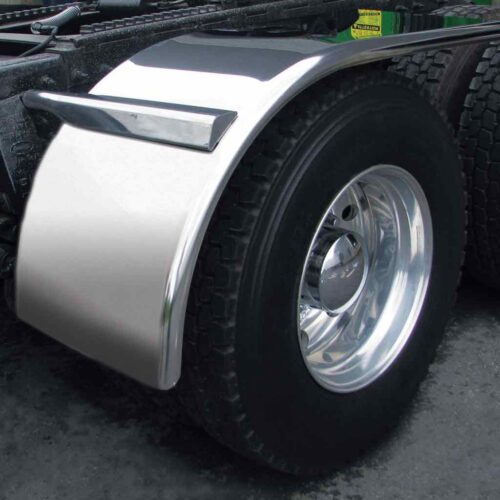 66″ Smooth Low Profile Half Fenders – 16 Gauge | 430 Stainless Steel