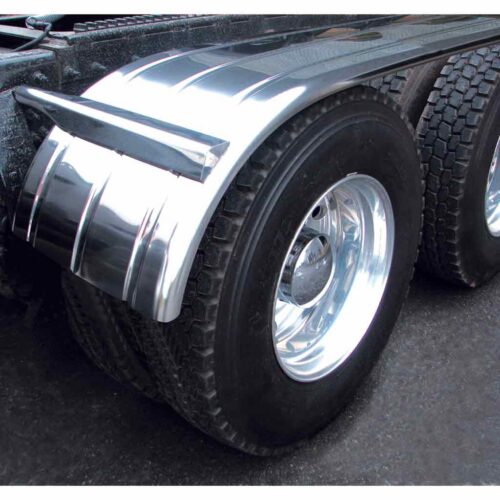 125″ 3 Ribbed Half Fenders – 16 Gauge | 430 Stainless Steel
