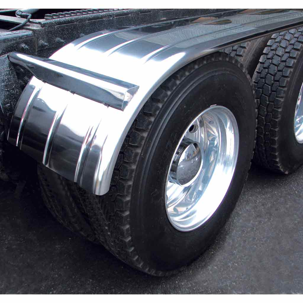 125″ 3 Ribbed Half Fenders – 16 Gauge | 430 Stainless Steel