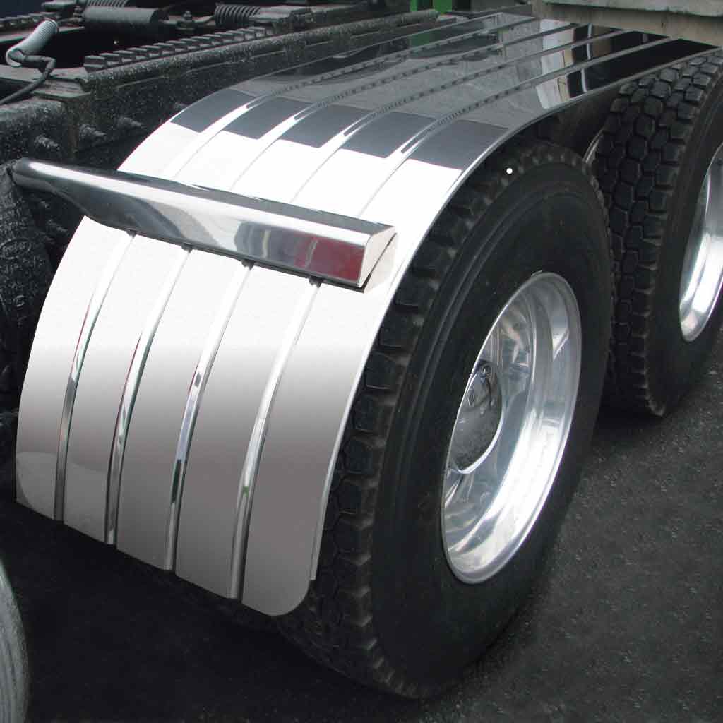 60″ 4 Ribbed Half Fenders – 16 Gauge | 430 Stainless Steel