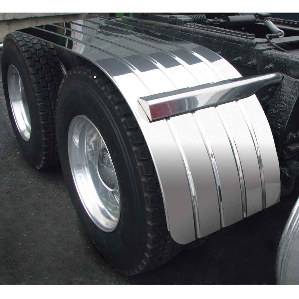 66″ 4 Ribbed Half Fenders – 16 Gauge | 430 Stainless Steel