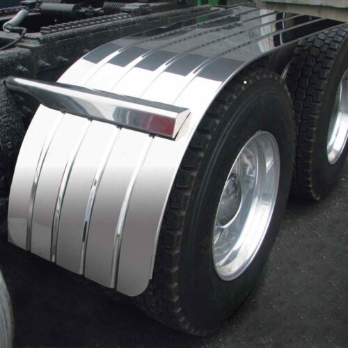66″ 4 Ribbed Half Fenders – 16 Gauge | Galvanized Steel