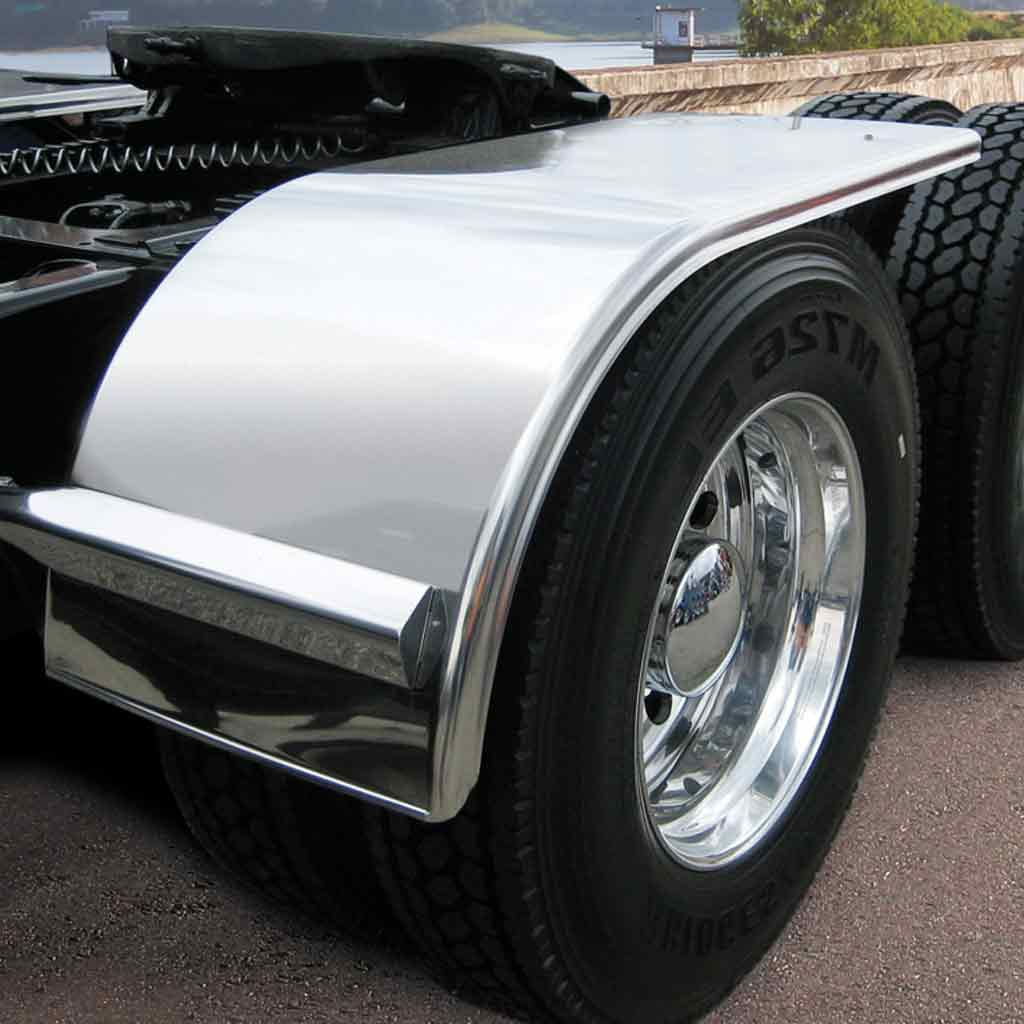 60″ Smooth Half Fenders – 14 Gauge | 430 Stainless Steel