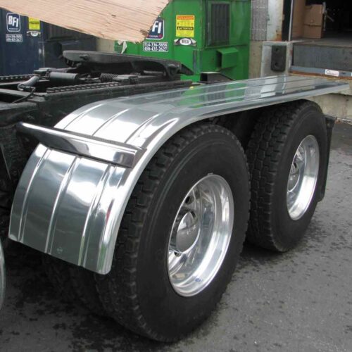 144″ 3 Ribbed Half Fenders – 16 Gauge | 430 Stainless Steel