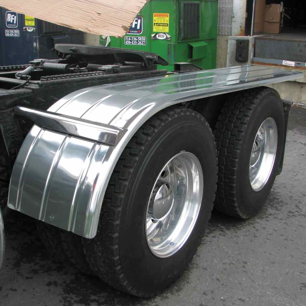 144″ 3 Ribbed Half Fenders – 16 Gauge | 430 Stainless Steel