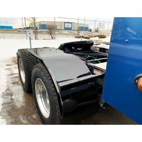 72″ Smoke & Mirror Smooth Half Fender with Flange – Black | 16 Gauge