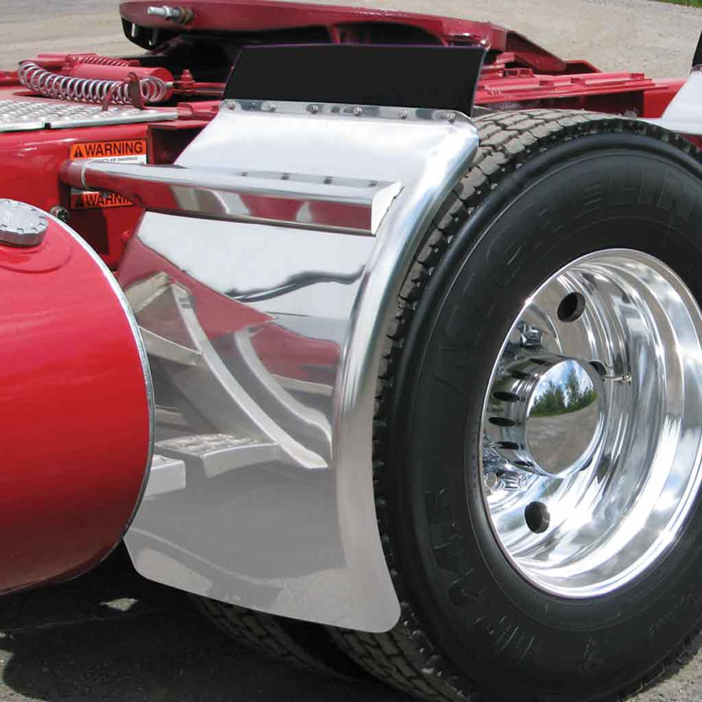 38″ Rollin’ Lo Quarter Fender Kit with Triangle Mounts – 14 Gauge | 430 Stainless Steel