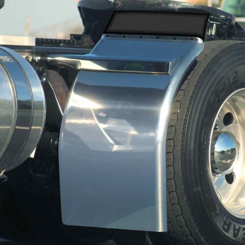 38″ Low Rider Quarter Fender Kit with Triangle Mounts – 14 Gauge | 430 Stainless Steel