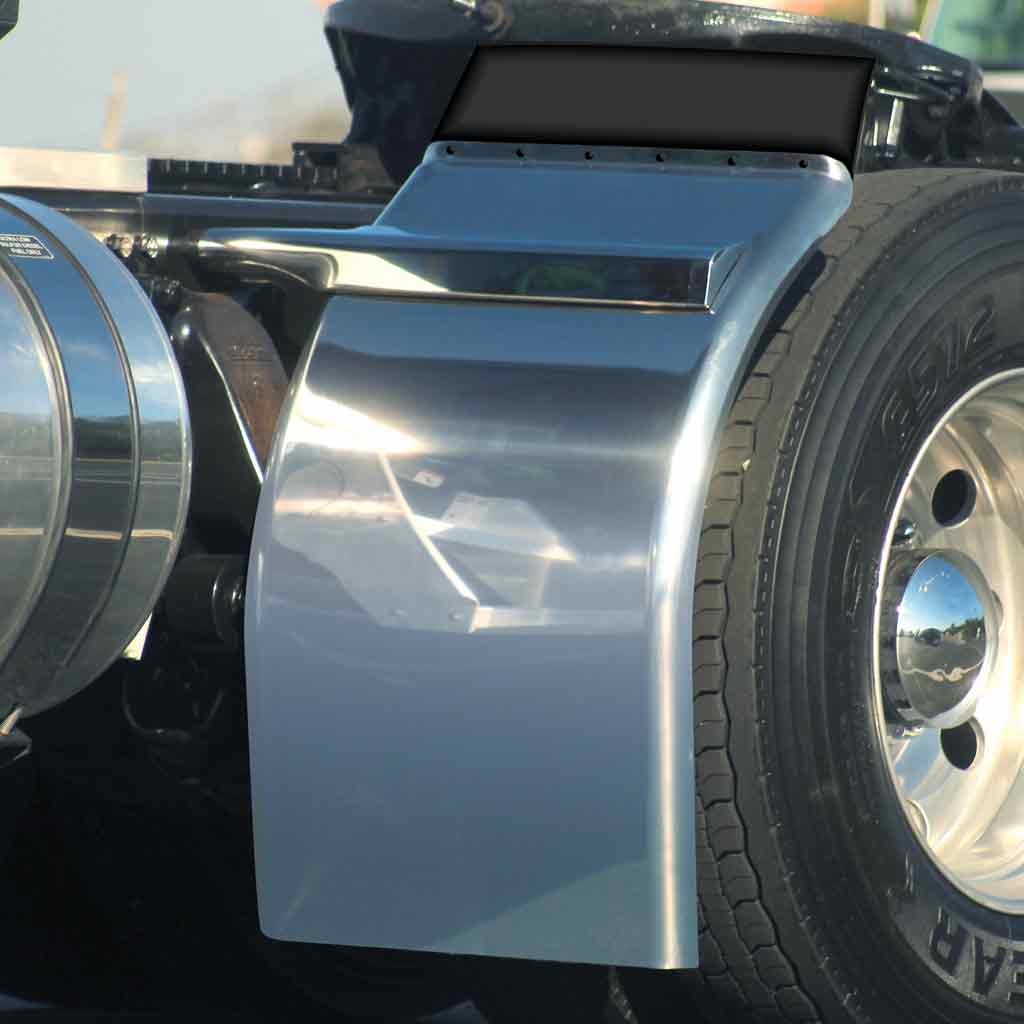 38″ Low Rider Quarter Fender Kit with Triangle Mounts – 14 Gauge | 430 Stainless Steel