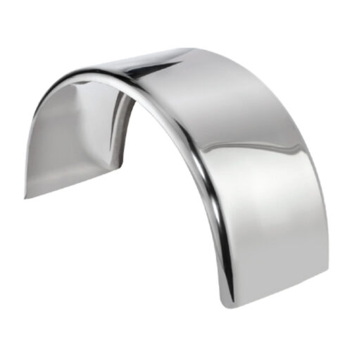 80” Smooth Super Single Axle Fenders with Flange – 16 Gauge | Stainless Steel