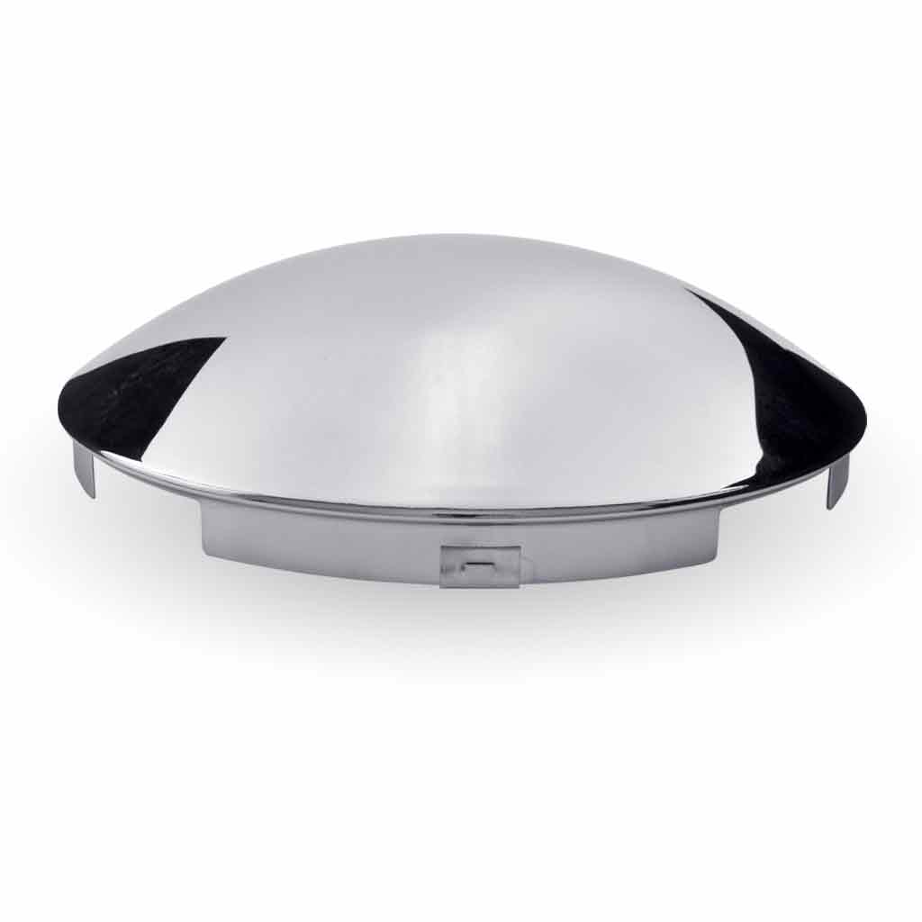 4 Notch Dome Front Hubcap – Chrome Metal