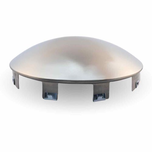 4 Notch Dome Front Hubcap – Stainless Steel