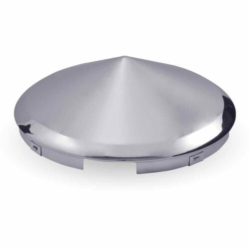 5 Notch Pointed Front Hubcap – Chrome Metal