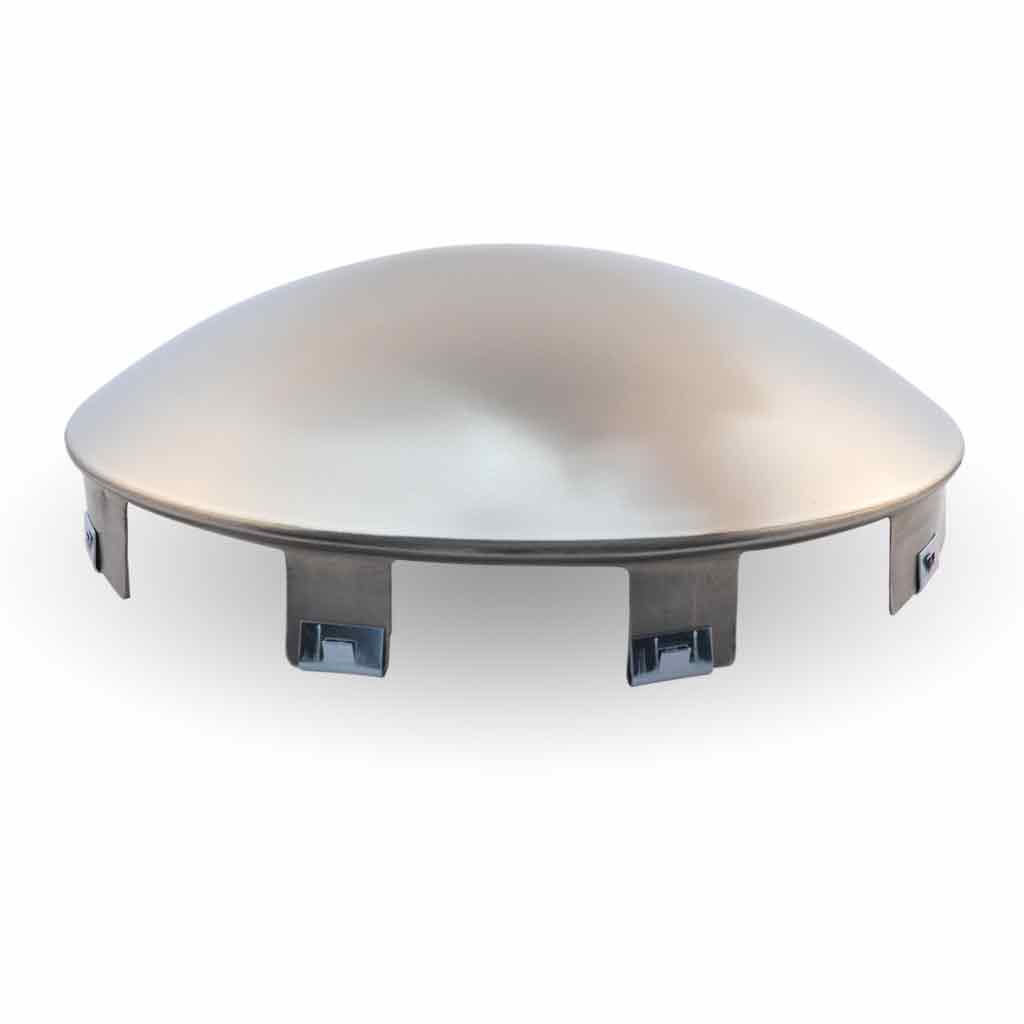 6 Notch Dome Front Hubcap – Stainless Steel