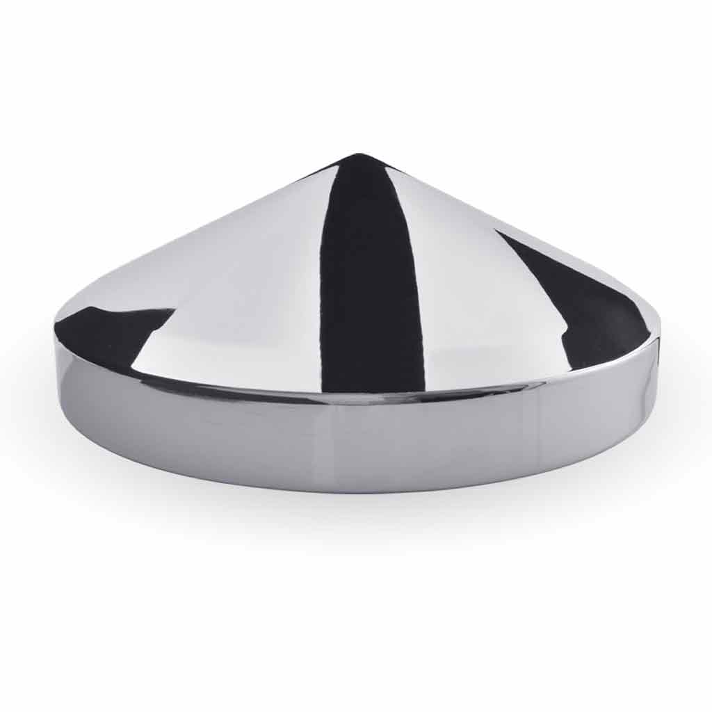 8″ I.D Pointed Rear Hubcap – Chrome Metal