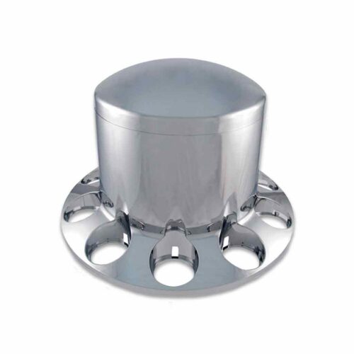 Rear Axle Cover with Replacement Hubcap – Dome Hubcap | Chrome ABS Plastic