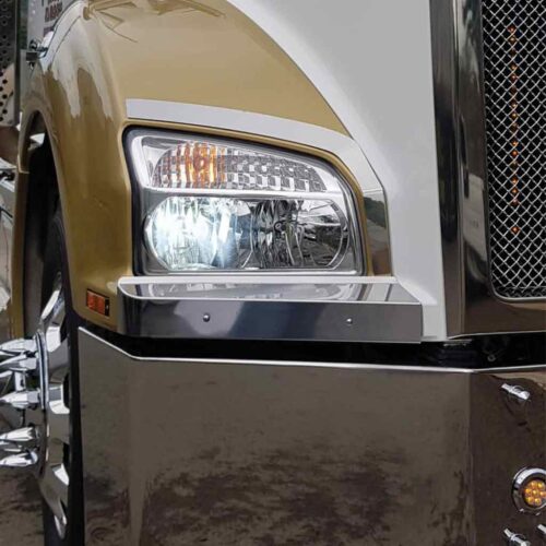 KW. T880 Front Fender Headlight Guards (2014+)