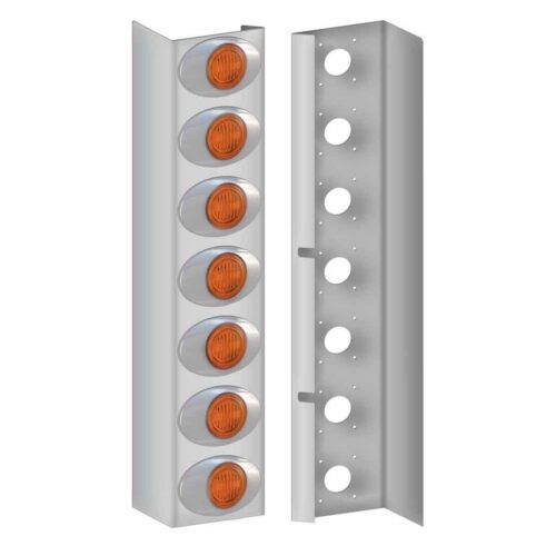 KW. W900 Front Premium Air Cleaner LED Light Bars – G2 LEDs (Amber Lens)