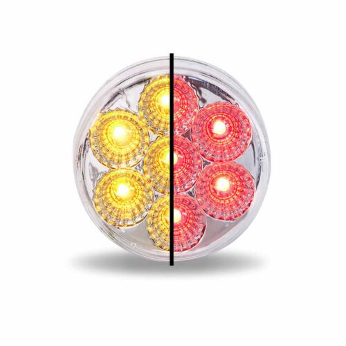 2.5″ Amber Marker to Red Auxiliary Round LED Light – 7 Diodes