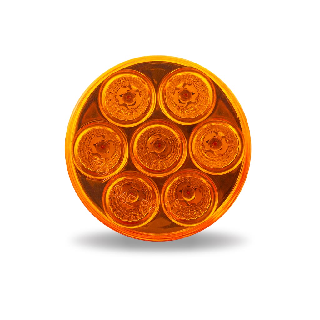 2.5″ Amber Marker Round LED Light – 7 Diodes