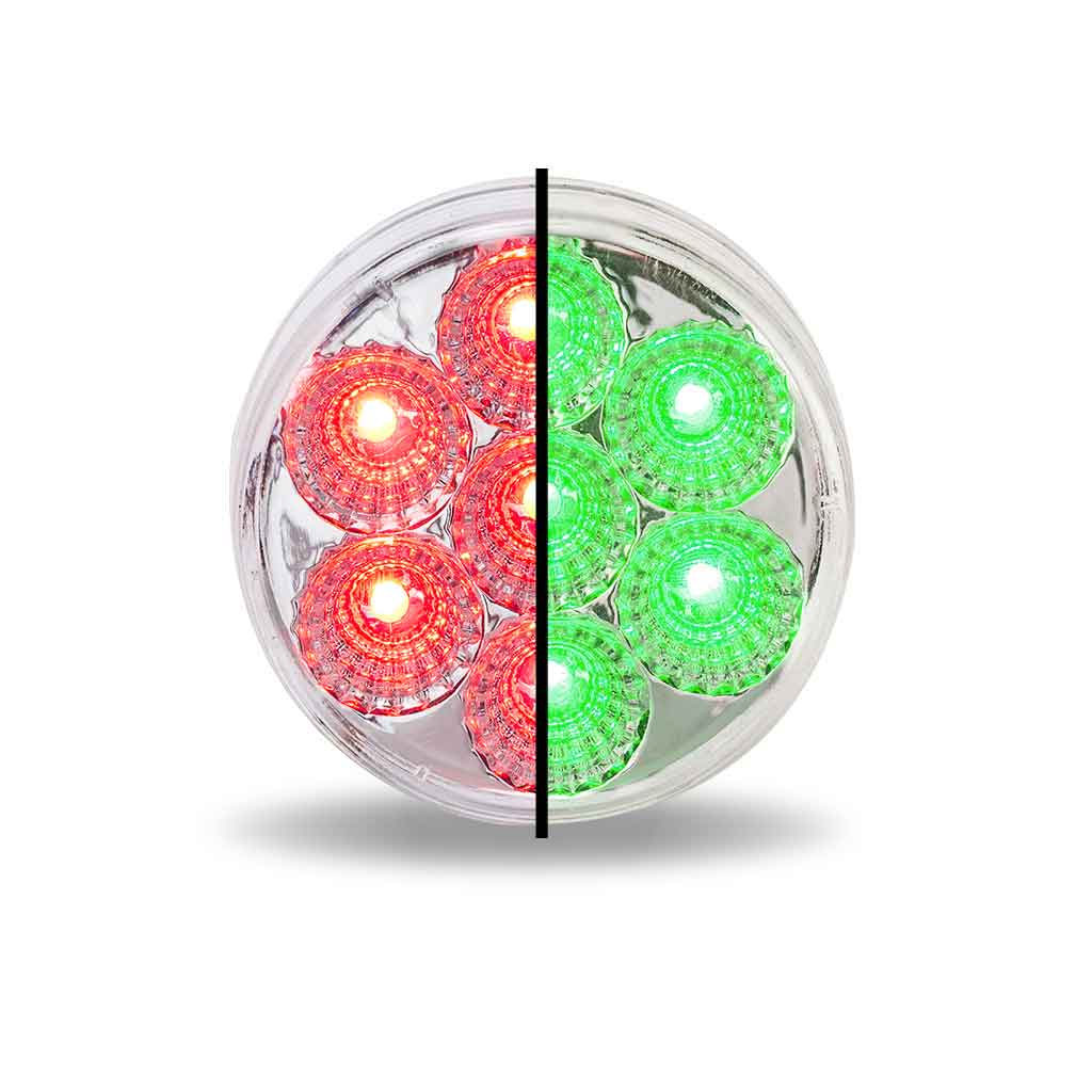 2.5″ Red Marker to Green Auxiliary Round LED Light – 7 Diodes