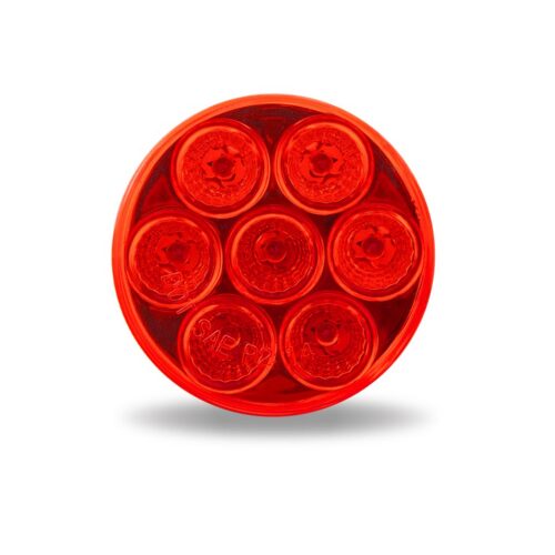 2.5″ Red Marker Round LED Light – 7 Diodes