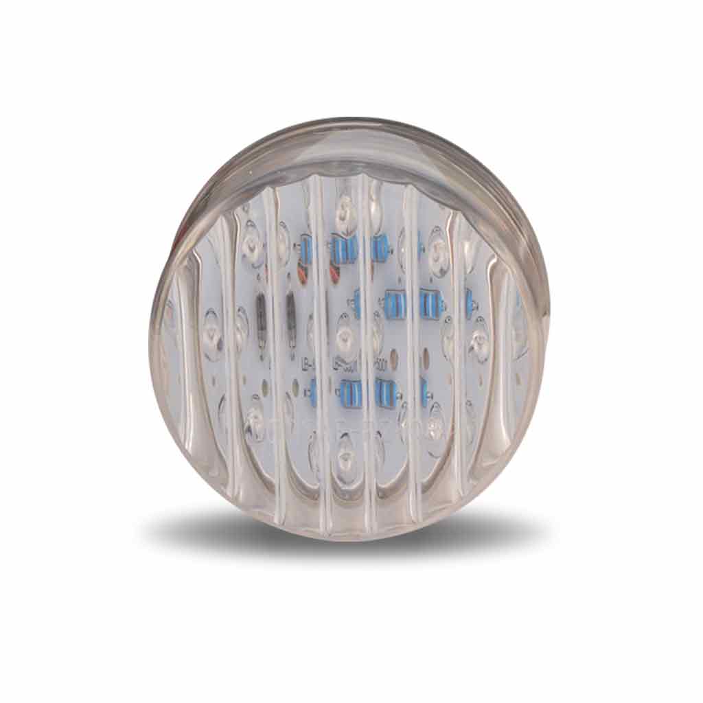 2″ Clear Amber Marker Round LED Light – 9 Diodes