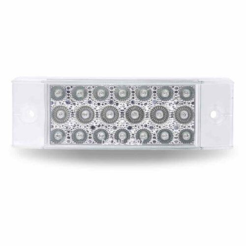 2″ x 6″ Clear Amber Marker Rectangular LED Light – 20 Diodes