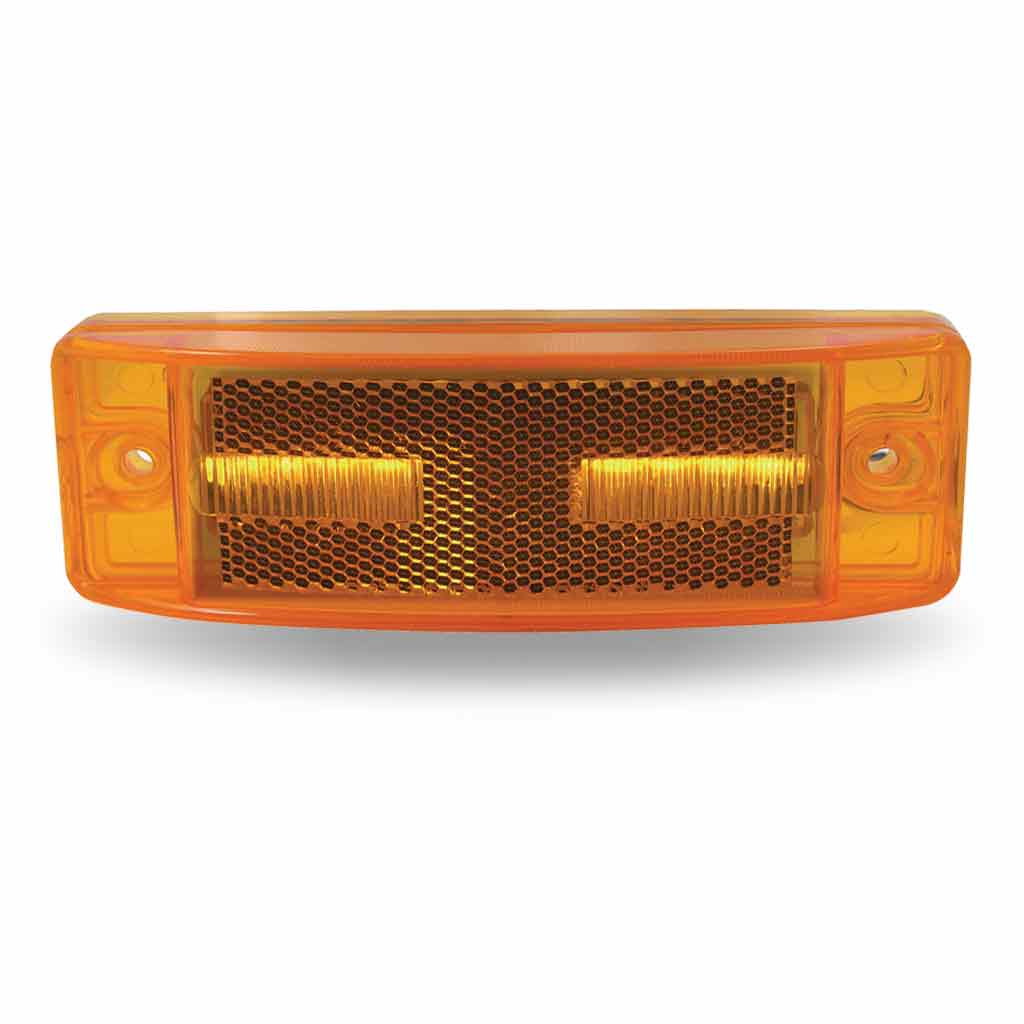 2″ x 6″ Amber Marker Reflectorized LED Trailer Light – 8 Diodes