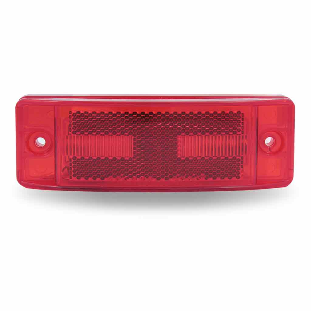 2″ x 6″ Red Marker Reflectorized LED Light – 8 Diodes