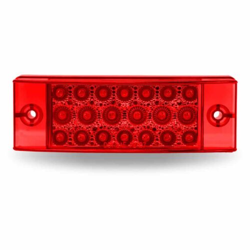 2″ x 6″ Red Marker Rectangular LED Light – 20 Diodes