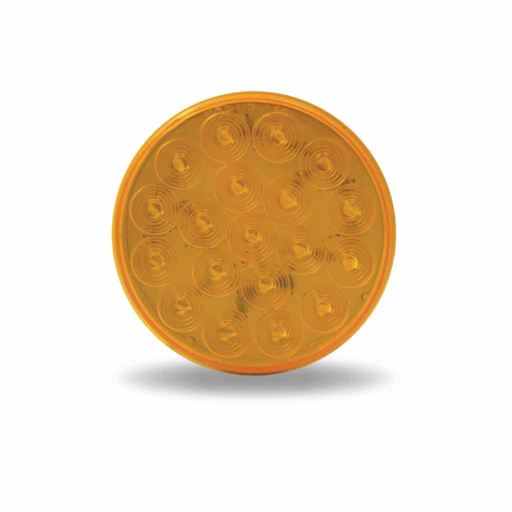 4″ Amber Turn & Marker Round LED Light – 19 Diodes
