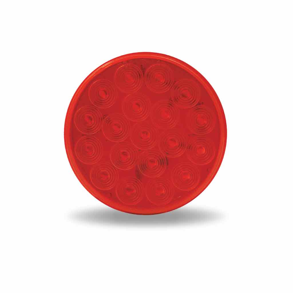 4″ Red Stop, Turn & Tail Round LED Light – 19 Diodes