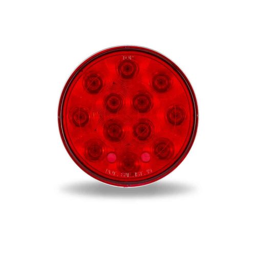 4″ Heated Lens Red Stop, Turn & Tail Round LED Light – 12 Diodes