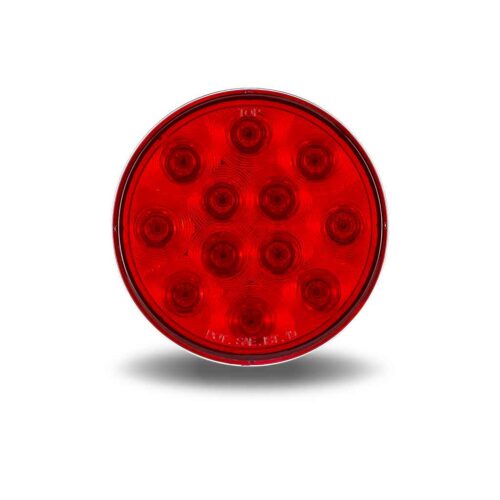 4″ Red Stop, Turn & Tail Round LED Light – 12 Diodes