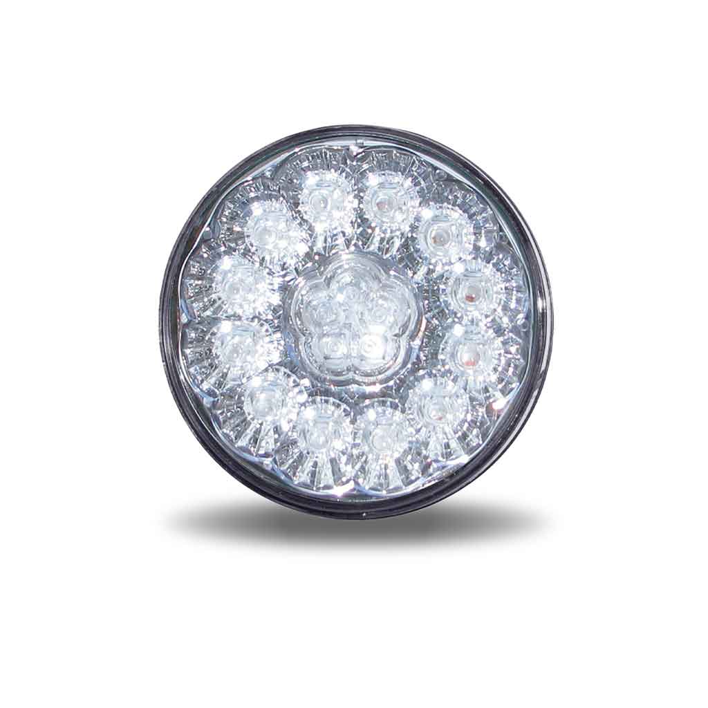 4″ Clear Red Super Diode LED Stop, Turn & Tail Light – 17 Diodes