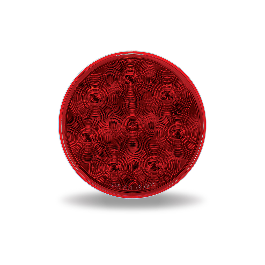 4″ Red Stop, Turn & Tail Round LED Light – 8 Diodes (Poly Bag)